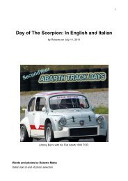 Day of The Scorpion: In English and Italian - Berni Motori