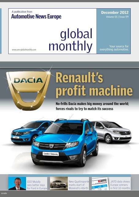 Renault's profit machine is called Dacia - Automotive News