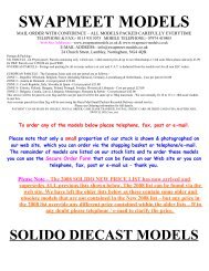 SOLIDO DIECAST MODEL CARS - Swapmeet-models.co.uk