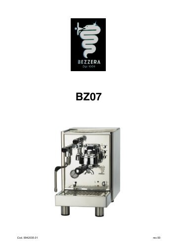 bezzera bz07 parts schematic - Caffetech