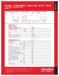 isuzu 'FORWARD' N5O.15O 5.OT GVW - Isuzu Trucks
