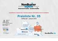 Preisliste nordkurier.de