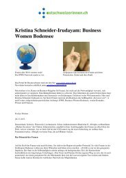 Kristina Schneider-Irudayam: Business Women Bodensee