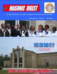 June 2009 - Prince Hall Grand Lodge of Georgia