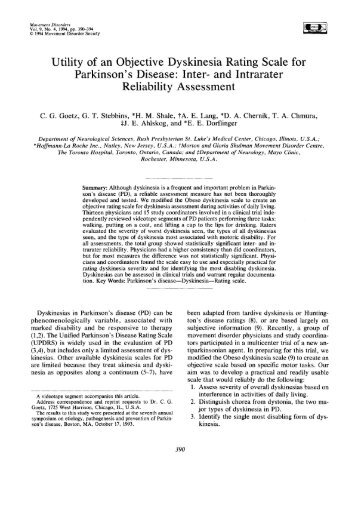 Rush Dyskinesia Rating Scale - The Movement Disorder Society