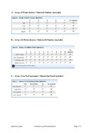 A - Array (5 Point choice) / Matrix(5 Punkte Auswahl) B ... - Statistik