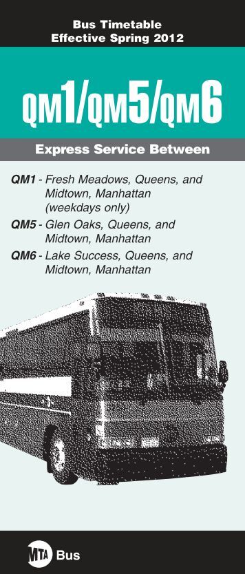What is the schedule for the MTA Express bus?