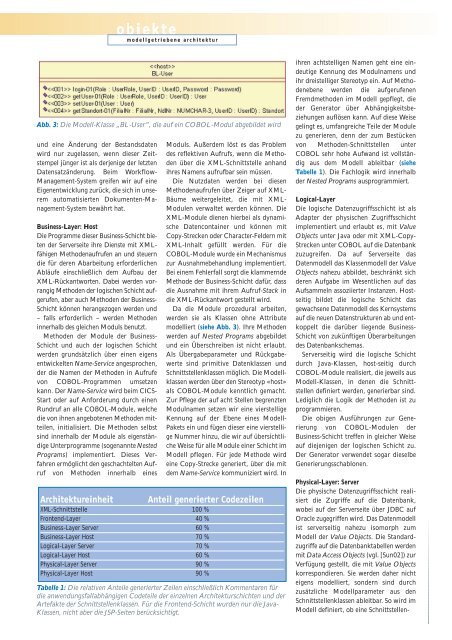 MODELLGETRIEBENE ARCHITEKTUR IN EINEM J2EE ... - OXSEED