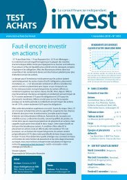 Test-Achats invest – 01/11/2010 – N° 1491