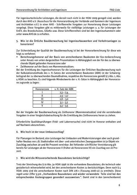 Die neue Honorarordnung für Architekten und Ingenieure (HOAI 2009)