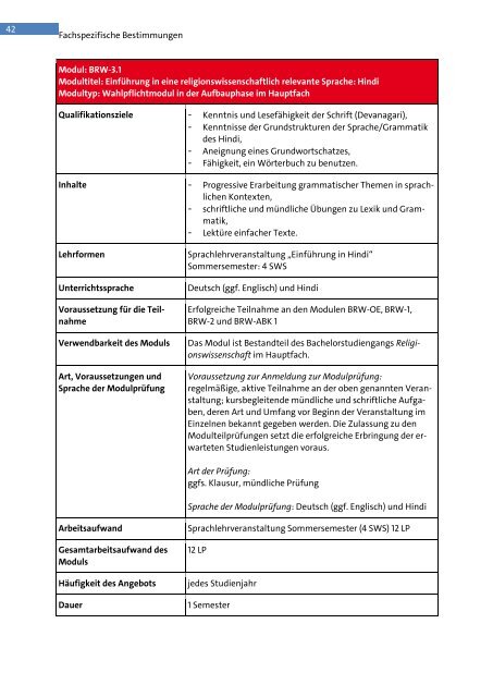 Modulhandbuch - Fachbereich Evangelische Theologie - Universität ...