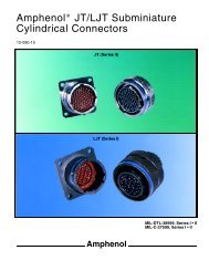 Amphenol JT/LJT Subminiature Cylindrical ... - MPS Electronic