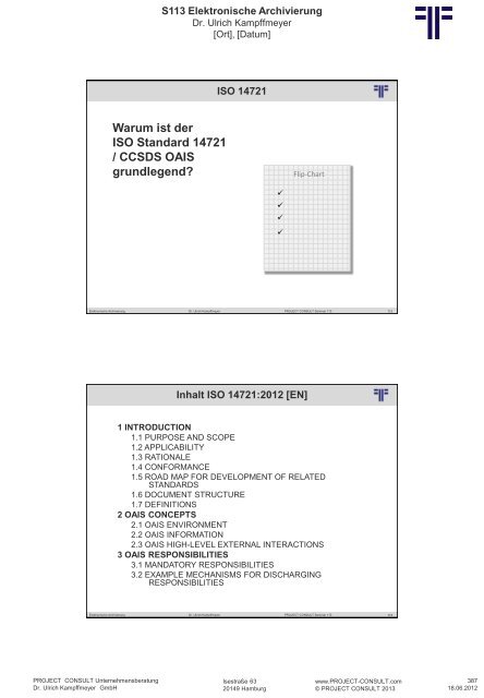 S 113 Elektronische Archivierung - Project Consult ...