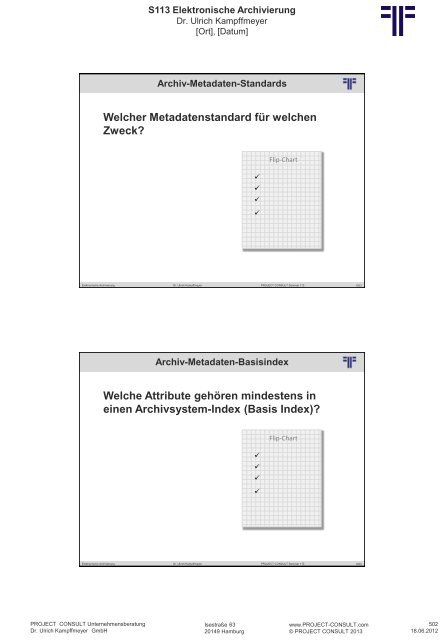 S 113 Elektronische Archivierung - Project Consult ...