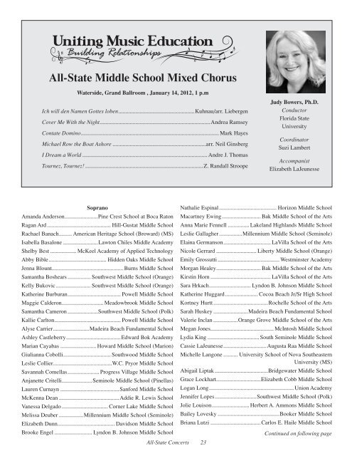 All-State Concert Chorus - Florida Music Educators Association and ...