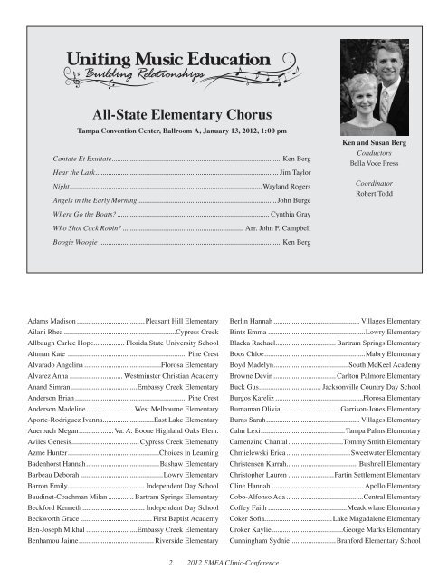 All-State Concert Chorus - Florida Music Educators Association and ...