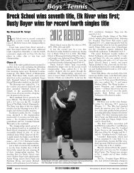 Tennis, Boys - the Minnesota State High School League!