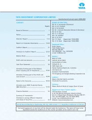 2008 - 2009 - Tata Investment Corporation Limited