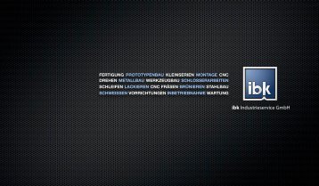 Firmenbroschüre der ibk Industrieservice GmbH (PDF)