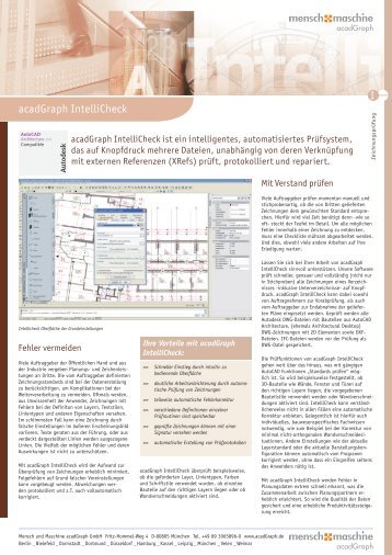 Broschüre - AcadGraph CADstudio GmbH