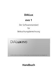 Handbuch für DIALux evo 1 in deutsch - DIAL GmbH