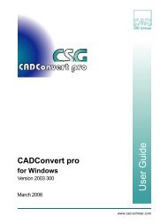 CADConvert pro Documentation - CAD Schroer