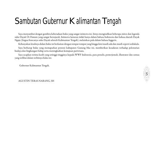 The Ot Danum From Tumbang Miri Until Tumbang Rungan