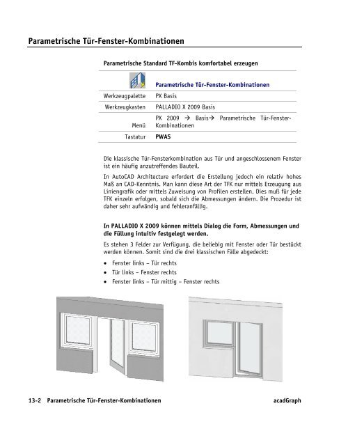 Handbuch zu AutoCAD Architecture 2009 DACH Erweiterungen