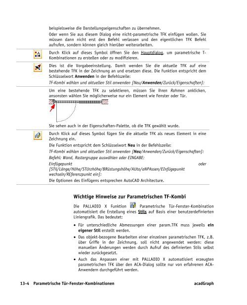 Handbuch zu AutoCAD Architecture 2009 DACH Erweiterungen