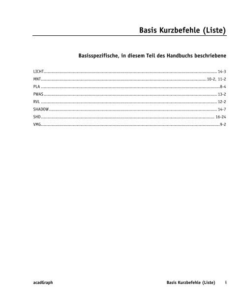 Handbuch zu AutoCAD Architecture 2009 DACH Erweiterungen