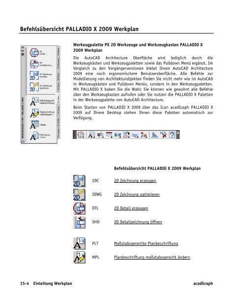 Handbuch zu AutoCAD Architecture 2009 DACH Erweiterungen