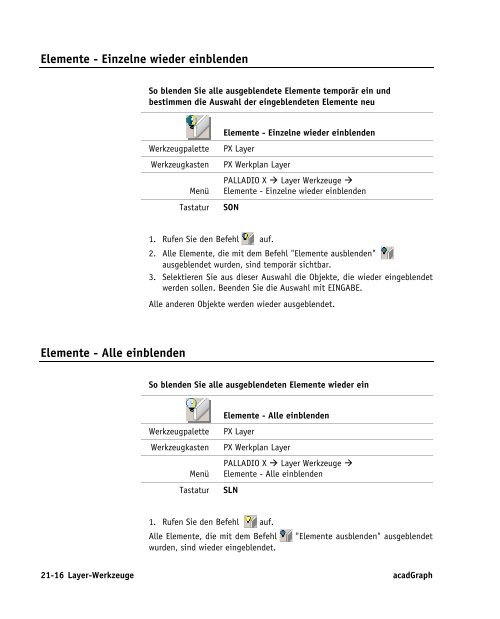 Handbuch zu AutoCAD Architecture 2009 DACH Erweiterungen