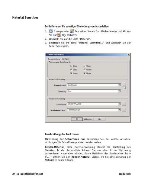 Handbuch zu AutoCAD Architecture 2009 DACH Erweiterungen