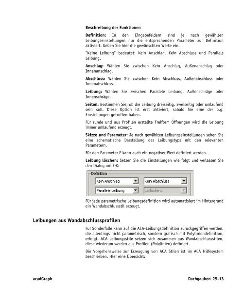 Handbuch zu AutoCAD Architecture 2009 DACH Erweiterungen