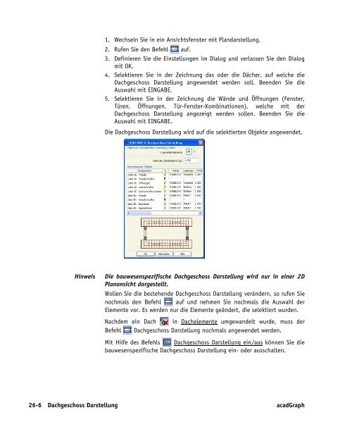 Handbuch zu AutoCAD Architecture 2009 DACH Erweiterungen