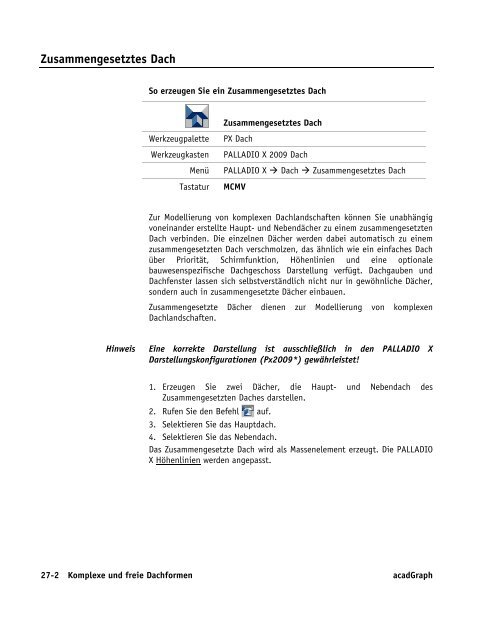 Handbuch zu AutoCAD Architecture 2009 DACH Erweiterungen