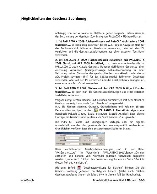 Handbuch zu AutoCAD Architecture 2009 DACH Erweiterungen