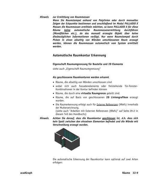 Handbuch zu AutoCAD Architecture 2009 DACH Erweiterungen