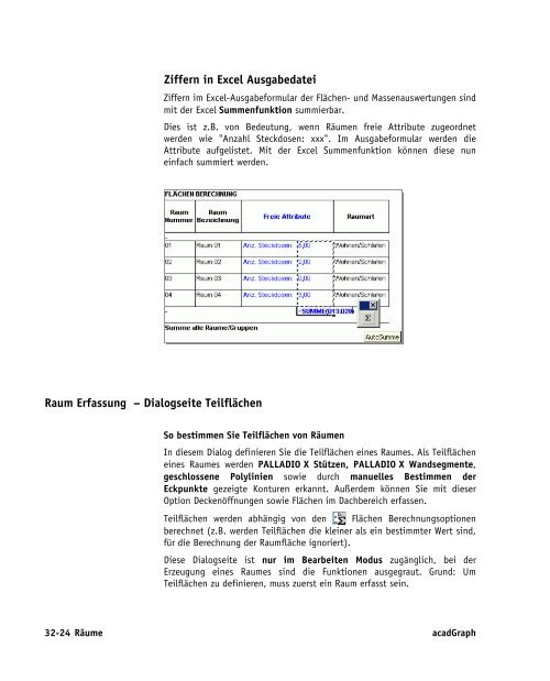 Handbuch zu AutoCAD Architecture 2009 DACH Erweiterungen