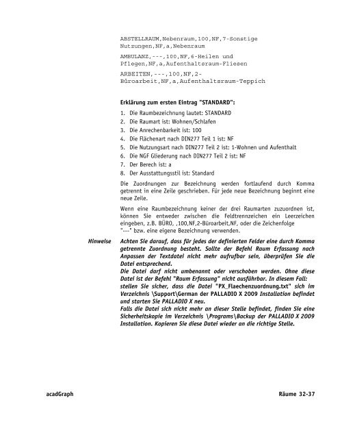 Handbuch zu AutoCAD Architecture 2009 DACH Erweiterungen