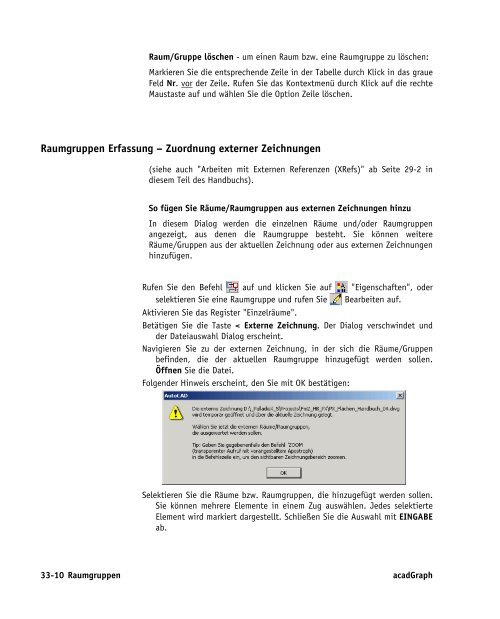 Handbuch zu AutoCAD Architecture 2009 DACH Erweiterungen