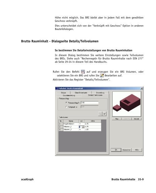 Handbuch zu AutoCAD Architecture 2009 DACH Erweiterungen