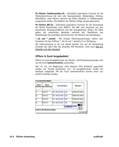 Handbuch zu AutoCAD Architecture 2009 DACH Erweiterungen