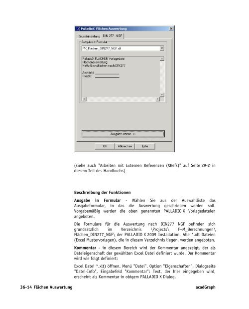 Handbuch zu AutoCAD Architecture 2009 DACH Erweiterungen