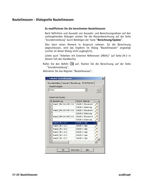 Handbuch zu AutoCAD Architecture 2009 DACH Erweiterungen