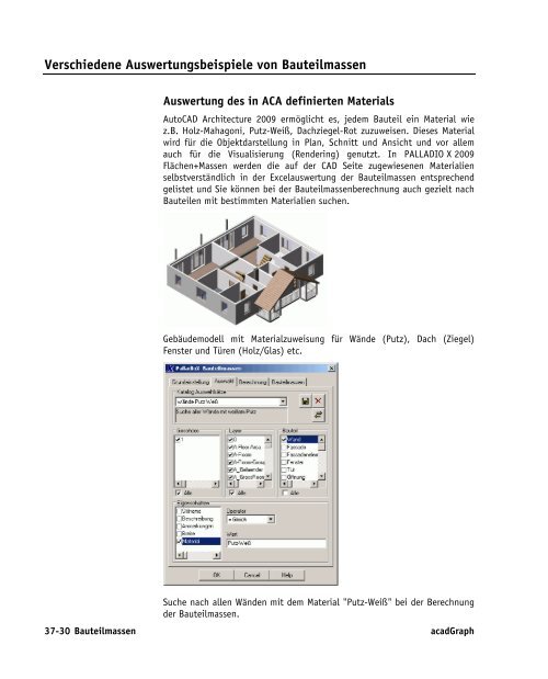 Handbuch zu AutoCAD Architecture 2009 DACH Erweiterungen