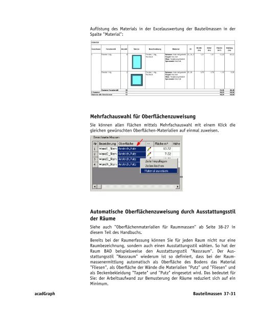 Handbuch zu AutoCAD Architecture 2009 DACH Erweiterungen