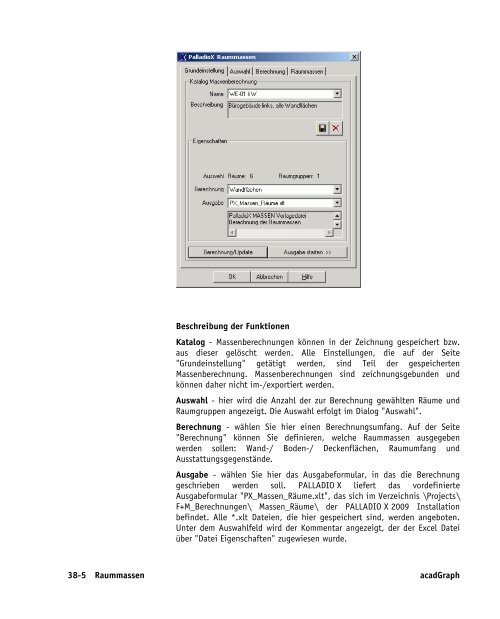 Handbuch zu AutoCAD Architecture 2009 DACH Erweiterungen