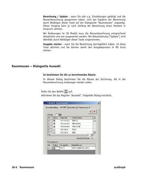 Handbuch zu AutoCAD Architecture 2009 DACH Erweiterungen