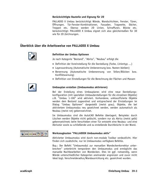 Handbuch zu AutoCAD Architecture 2009 DACH Erweiterungen